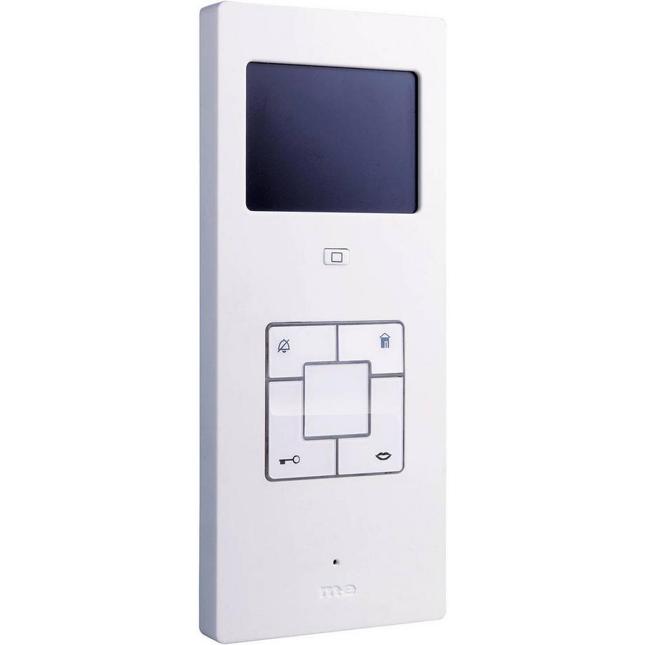 m-e modern-electronics  Vistus Video citofono Cablato Unità interna Argento, Bianco 