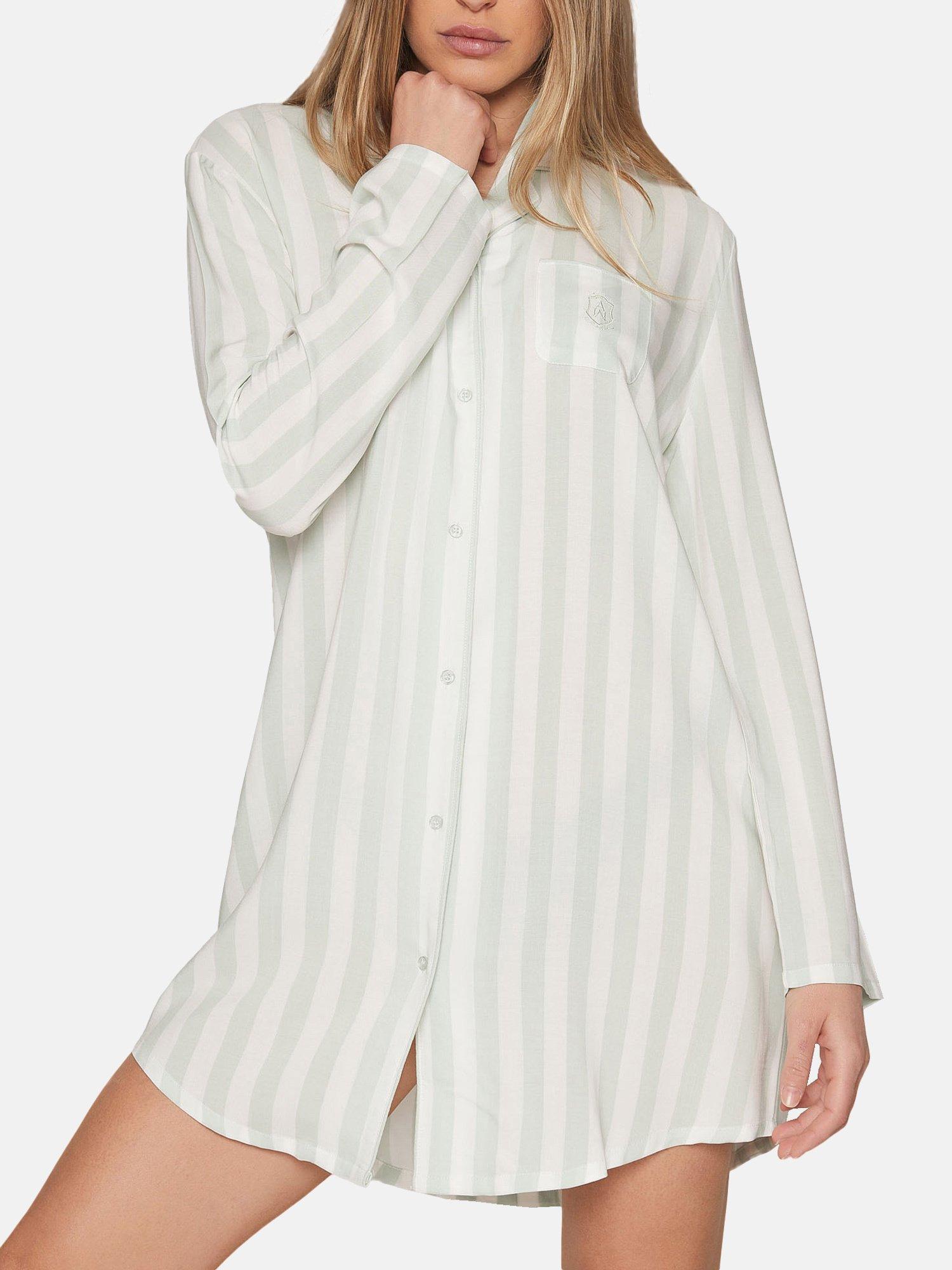 Admas  Chemise de nuit manches longues Classic Stripes 