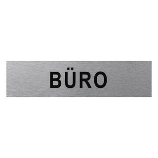 Pricenet Plaque de porte en aluminium " Büro " 160x40mm  