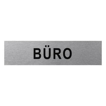 Aluminium-Türschild „Büro“ 160x40mm