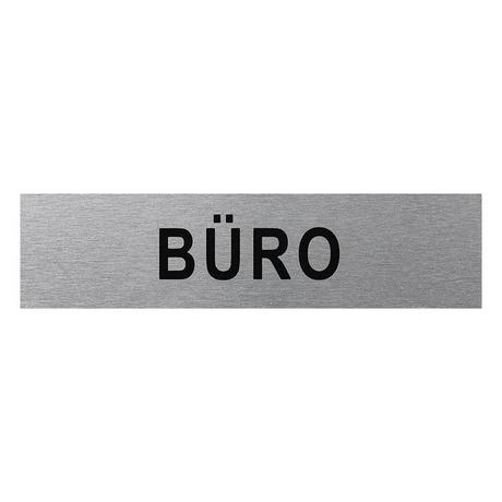 Pricenet Plaque de porte en aluminium " Büro " 160x40mm  