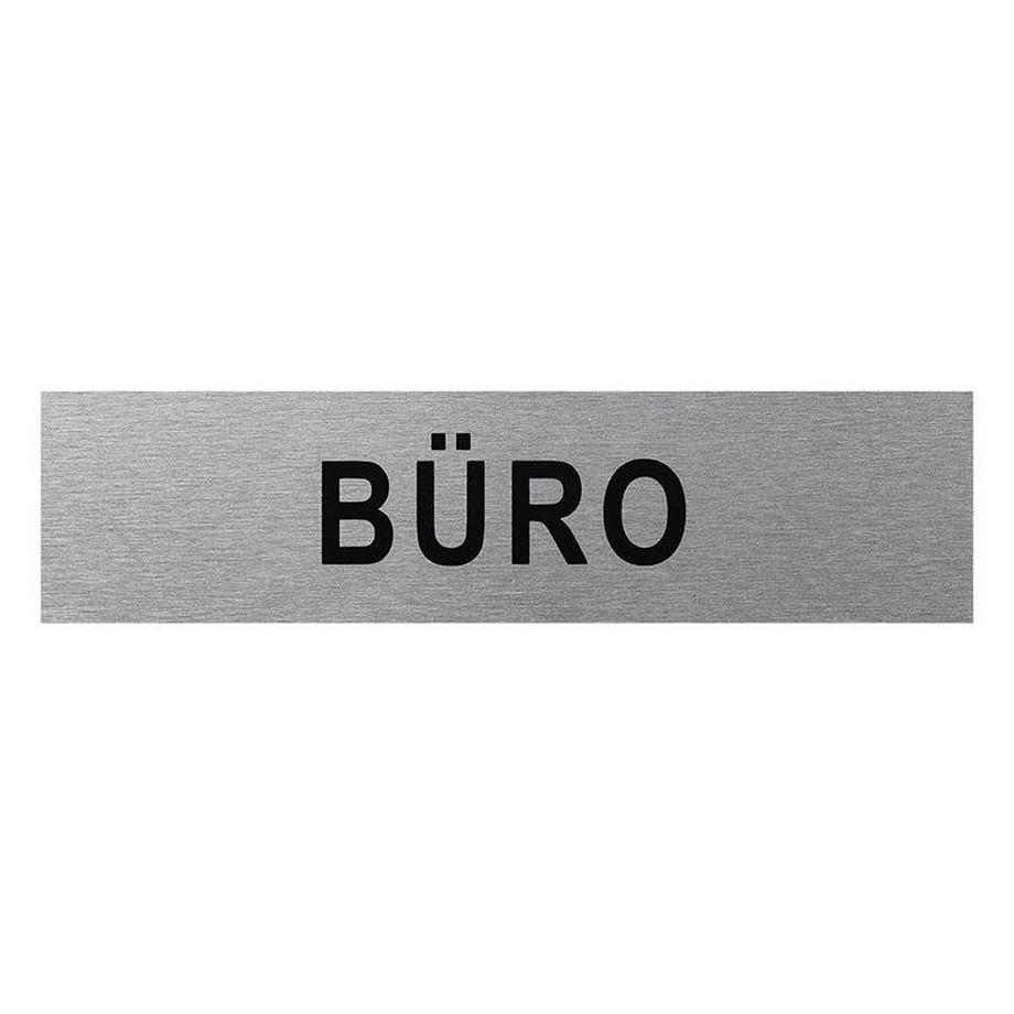 Targa per porta in alluminio "Büro" 160x40mm