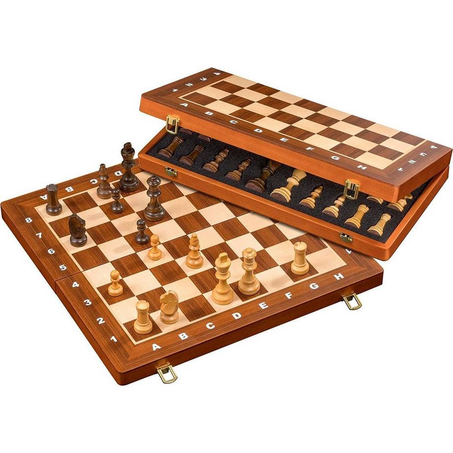 Philos  Spiele Schach-Kassette De Luxe (40mm) 