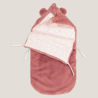 La Redoute Collections  Baby Ausfahrsack mit Kapuze aus Plüsch 