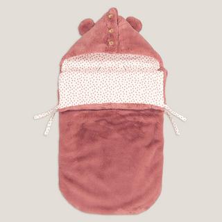 La Redoute Collections  Baby Ausfahrsack mit Kapuze aus Plüsch 