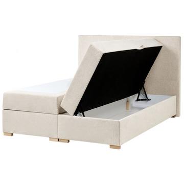 Lit boxspring avec rangement en Tissu Moderne MAJOR