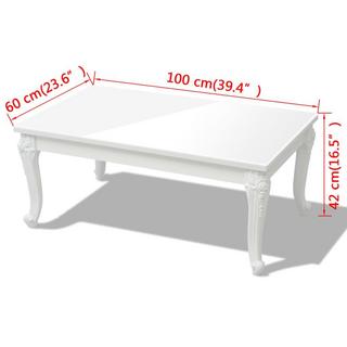 VidaXL Table basse laquée mdf  