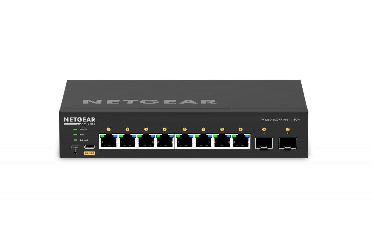 NETGEAR  Netgear PoE+ Switch M4250-8G2XF-PoE+ 10 Port 