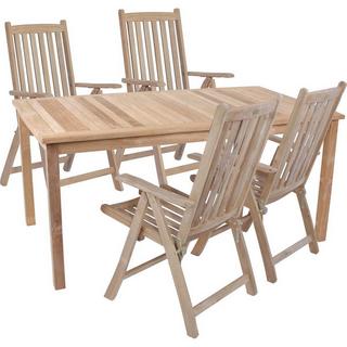 mutoni pleasure Garten Essgruppe Solo I Teak (5-tlg)  