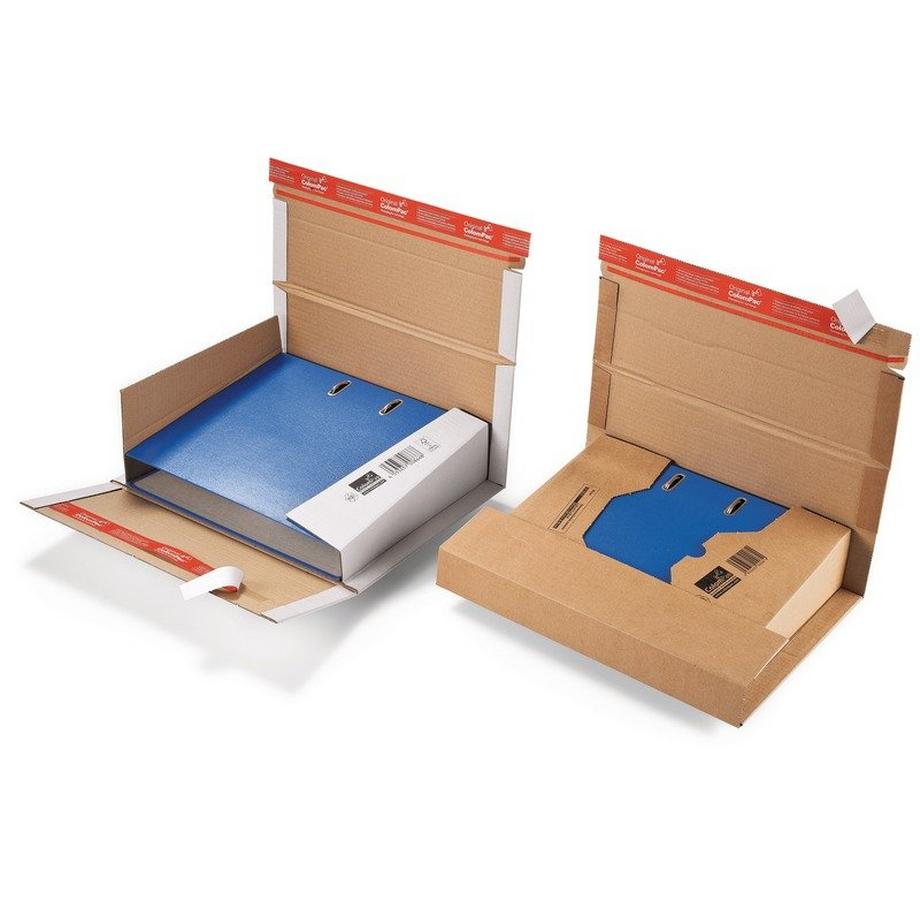 COLOMPAC  COLOMPAC Versandkarton Ordner A4 2053498 158g, braun, Kleber 20 Stück 