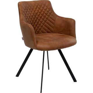 KARE Design Chaise pivotante Coco marron  