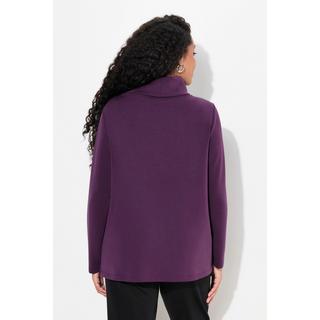 Ulla Popken  Sweatshirt, Ziersteintaschen, Boxy, Stehkragen, Langarm 