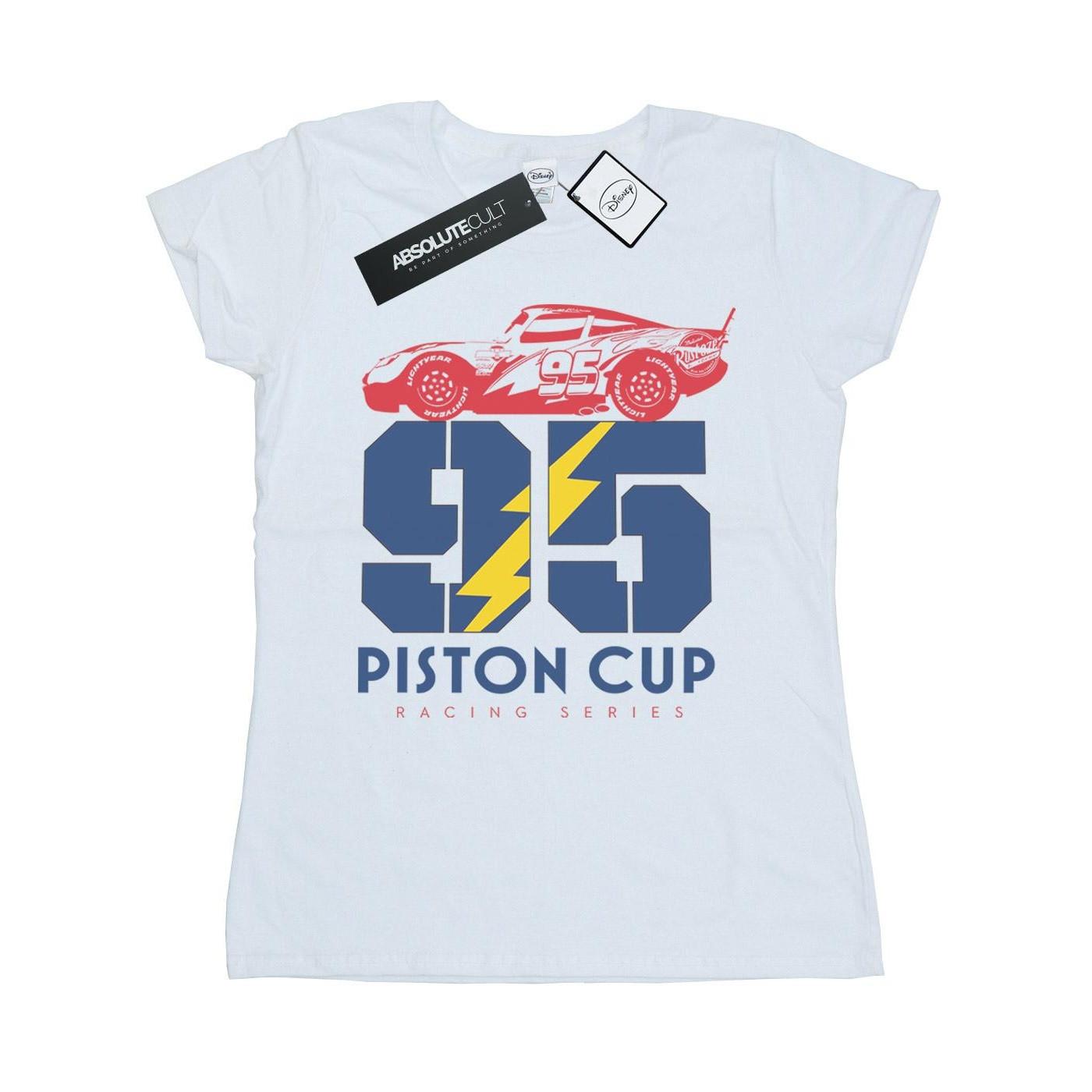Image of Cars Piston Cup 95 Tshirt Damen Weiss XL