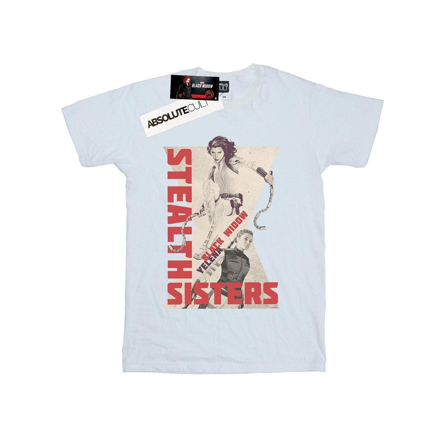 Image of Black Widow Movie Stealth Sisters Tshirt Herren Weiss M