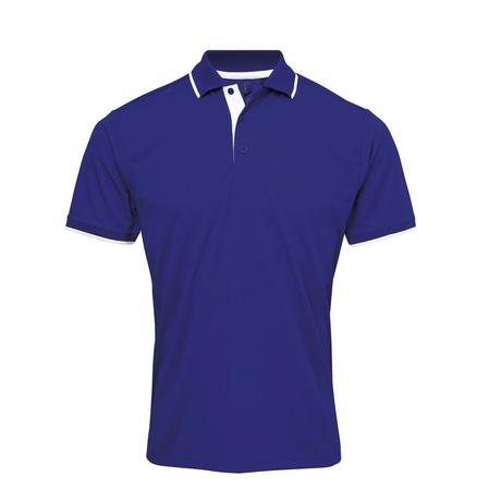 PREMIER  Kontrast Coolchecker Polo Shirt 