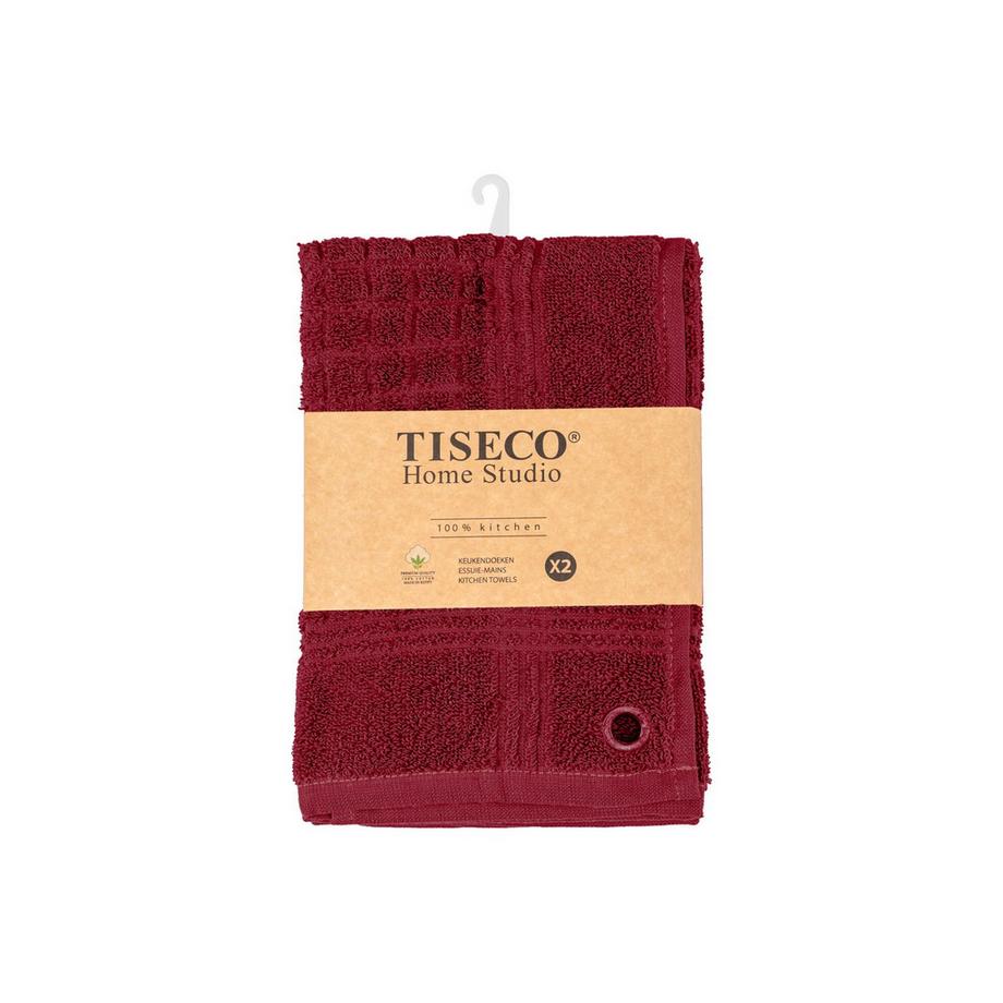 Tiseco Serviette éponge carrée PHARAON - lot de 2  