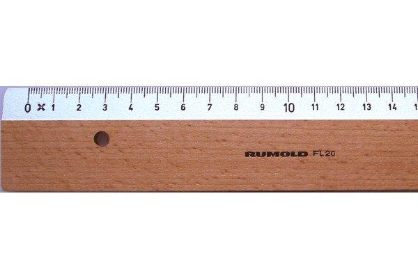 RUMOLD  RUMOLD Flachlineal 30cm FL20/30 weiss 