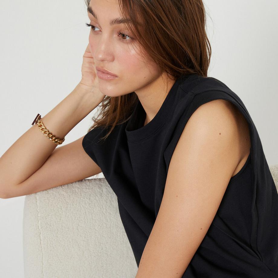 La Redoute Collections Ärmelloses Rundhals-Top  