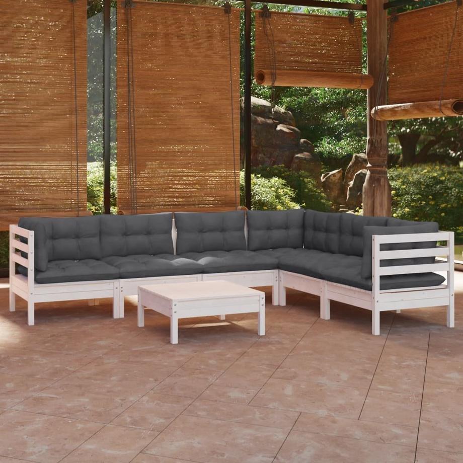 VidaXL set salotto da giardino Legno di pino  