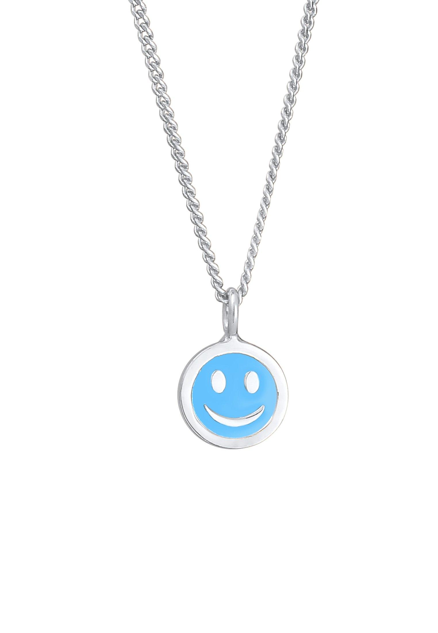 Elli  Halskette Mit Smile-Motif Emaille 