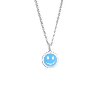 Elli  Halskette Mit Smile-Motif Emaille 