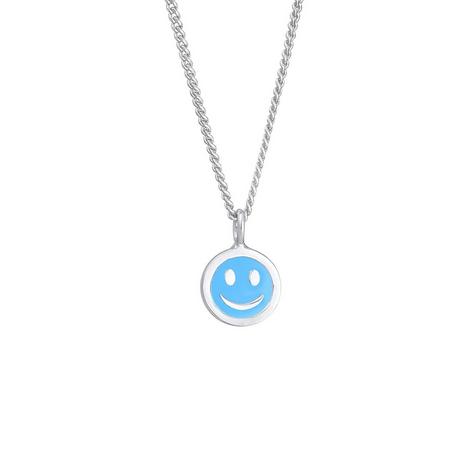 Elli  Halskette Mit Smile-Motif Emaille 