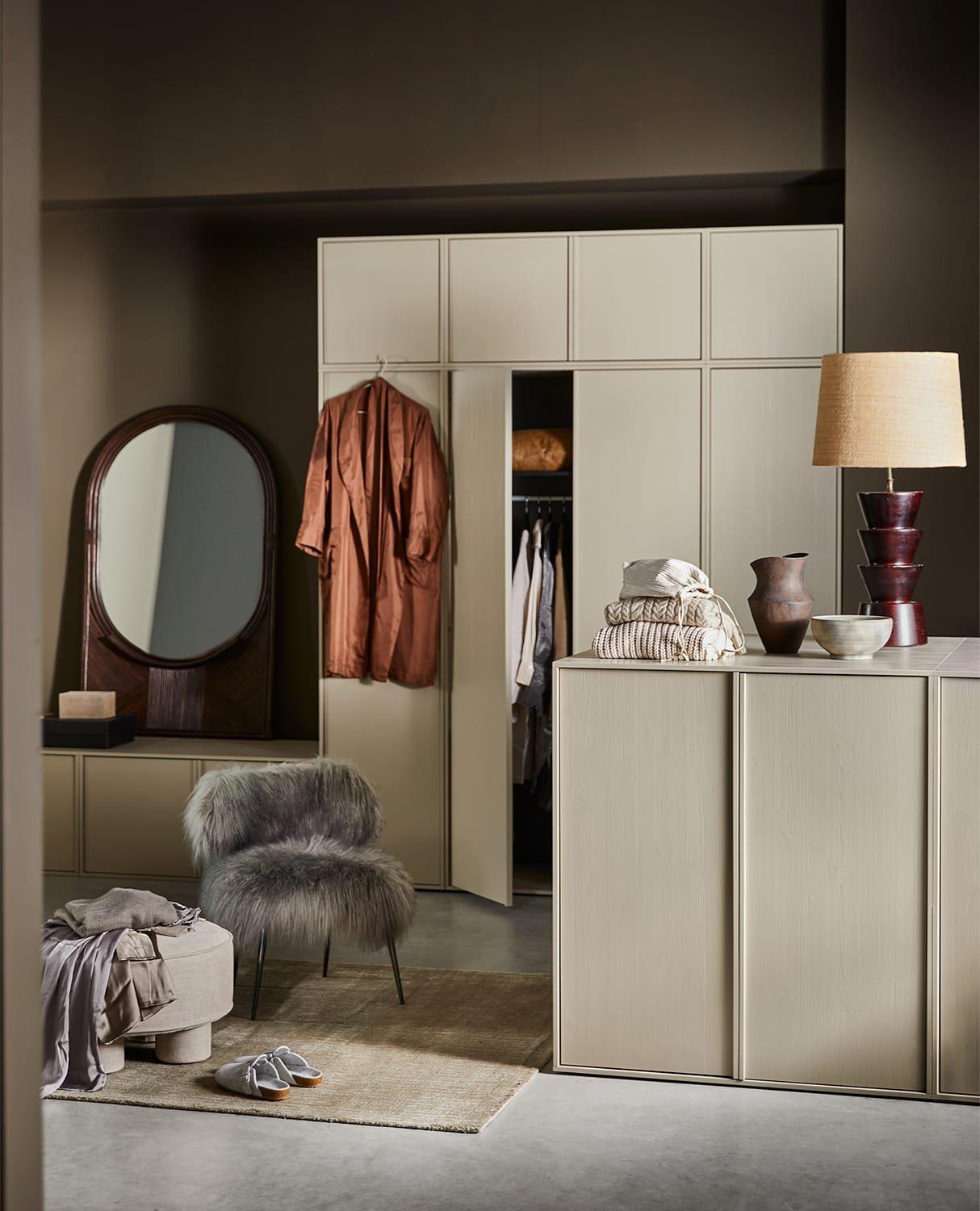 mutoni Armoire Daily Double pin dakar gris 100x50  