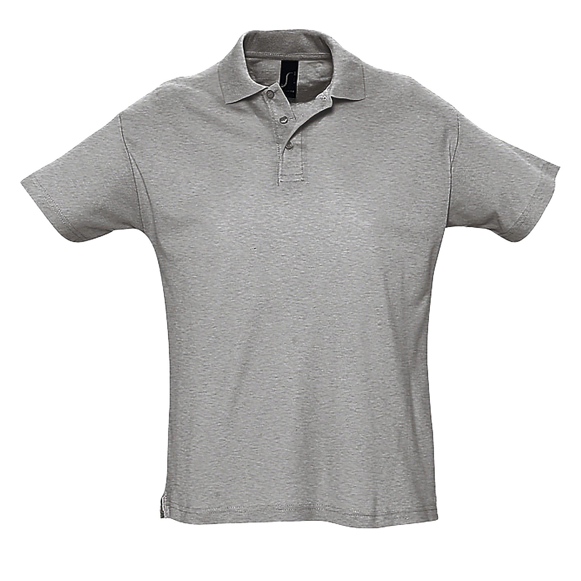 Image of Summer Ii Pique Poloshirt, Kurzarm Herren Taubengrau M
