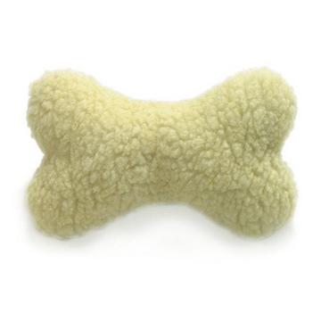 Hundespielzeug Spielknochen aus Lammfell-Imitat
