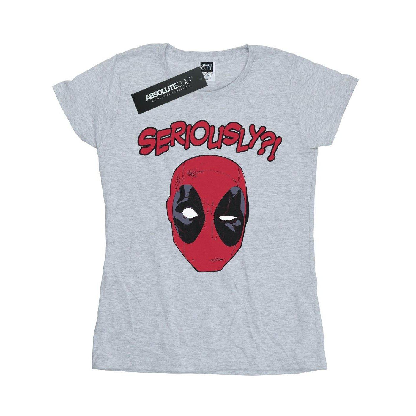 Image of Deadpool Seriously Tshirt Damen Grau XXL