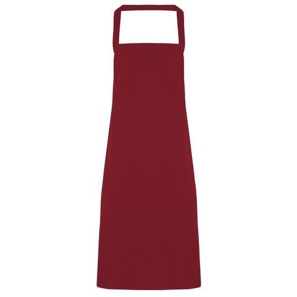 Image of Schürze Ohne Taschen Unisex Weinrot ONE SIZE