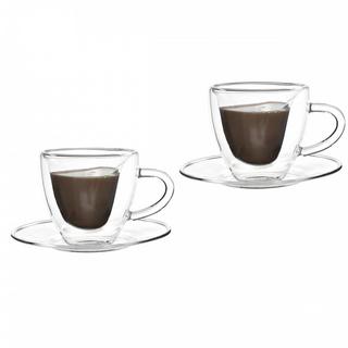 Aulica Set 2 doppelwandige kaffeetassen herz 150ml  