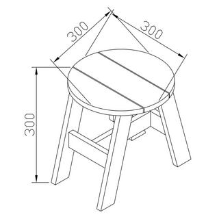 AXI Ensemble de table de pique-nique bois  