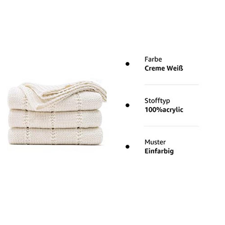 Alopini Coperta Lavorata a Maglia 127x152cm  