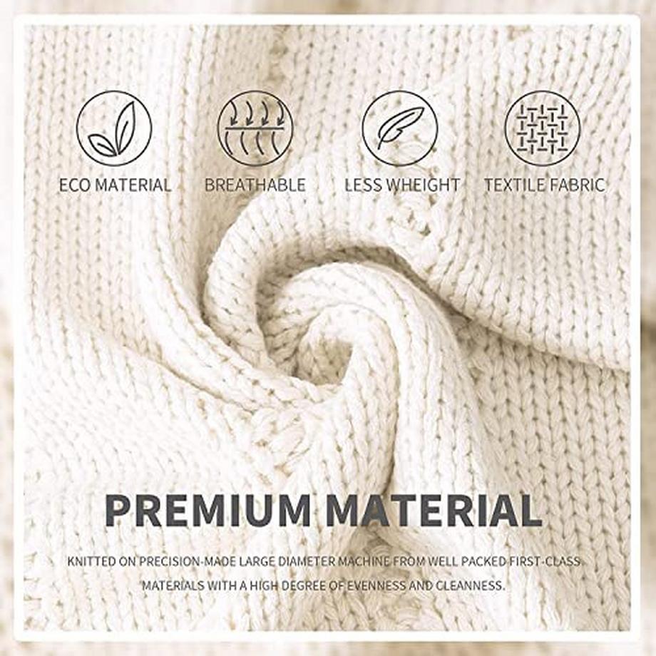 Alopini Coperta Lavorata a Maglia 127x152cm  