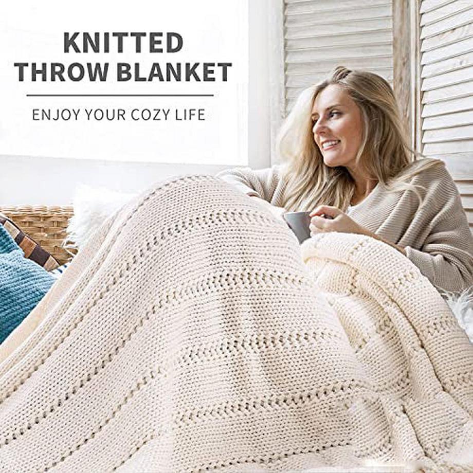 Alopini Coperta Lavorata a Maglia 127x152cm  