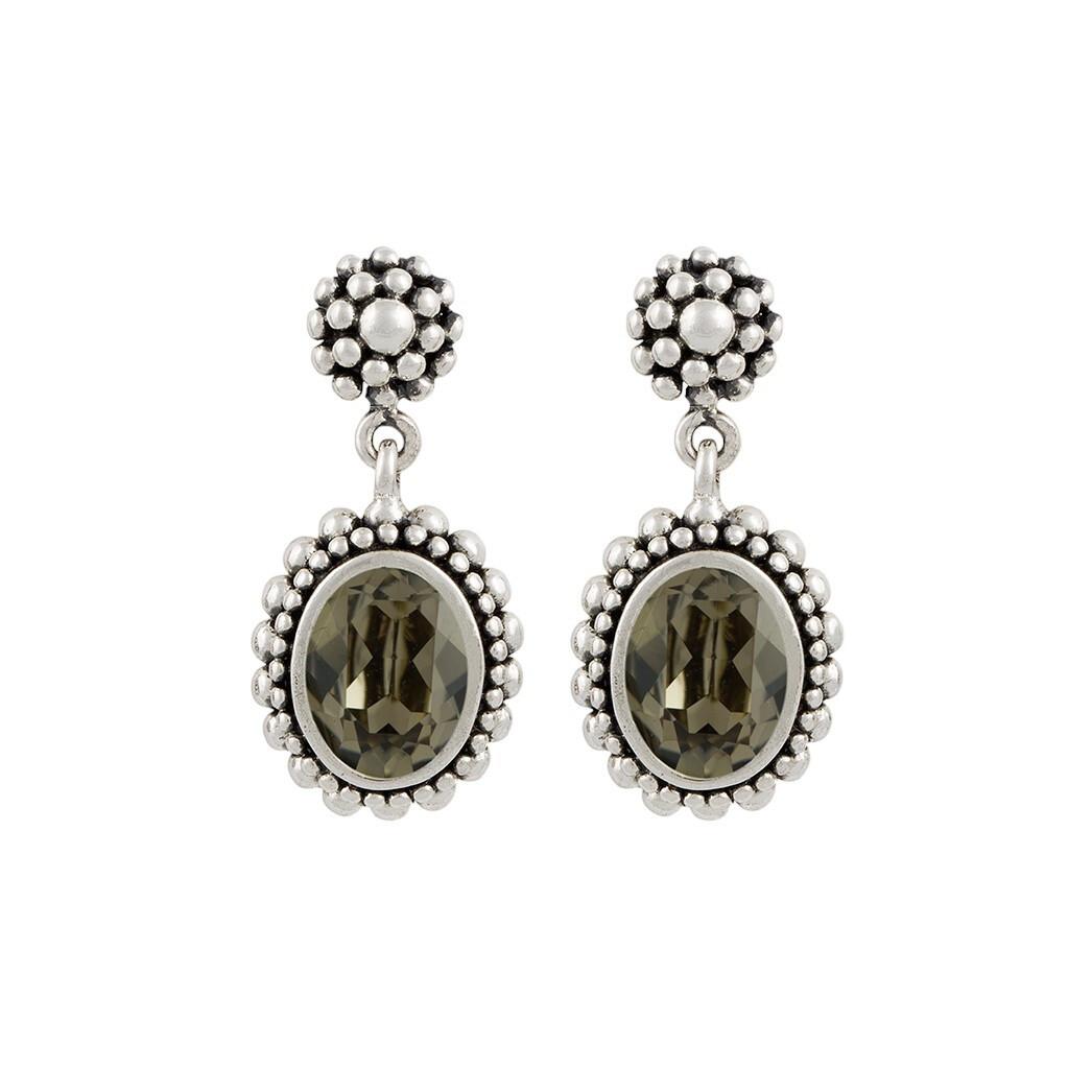 Image of Ohrringe "beverly" Unisex Taupe 20mm