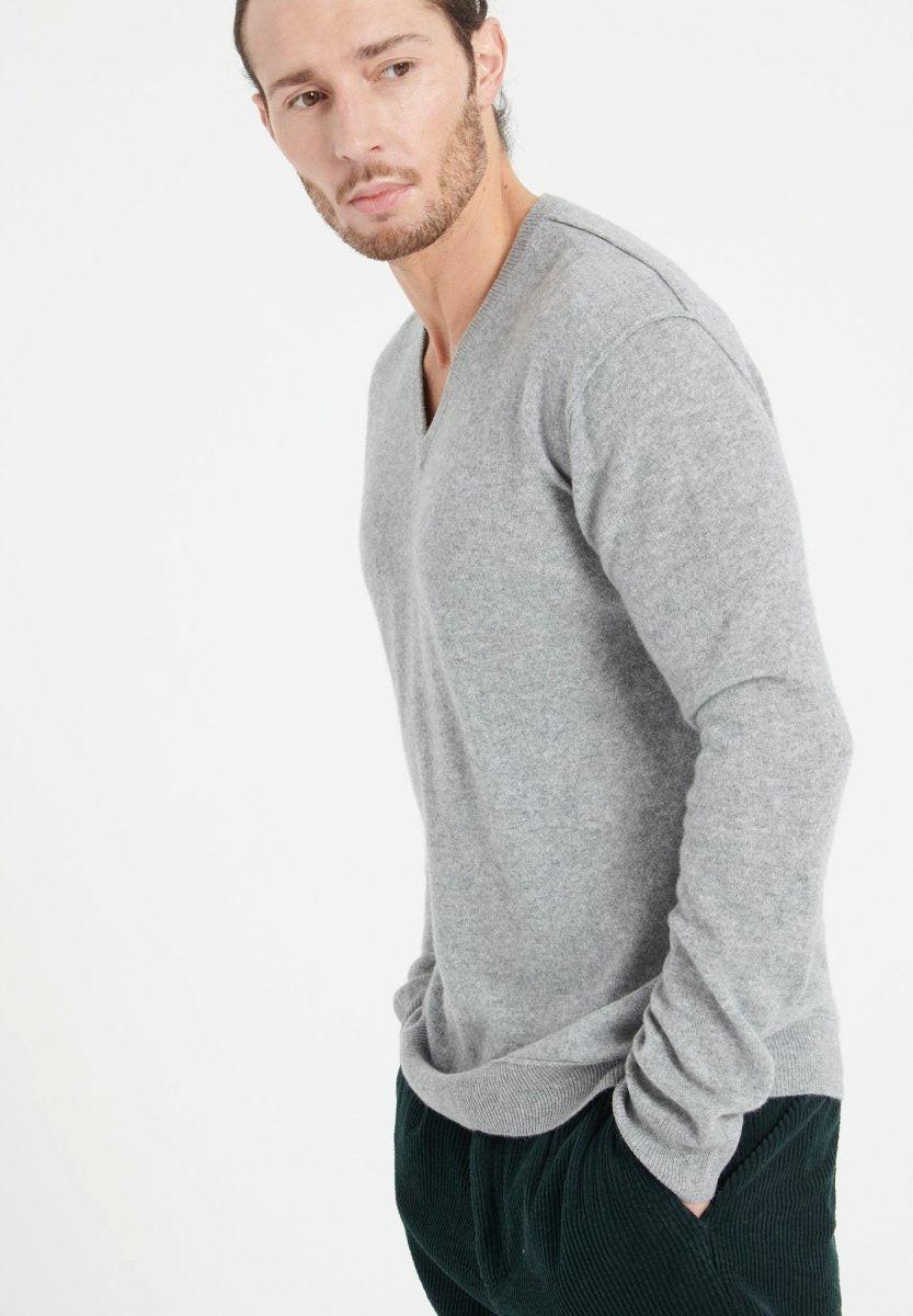 Studio Cashmere8  LUKE 11 Pullover mit V-Ausschnitt - 100% Kaschmir 