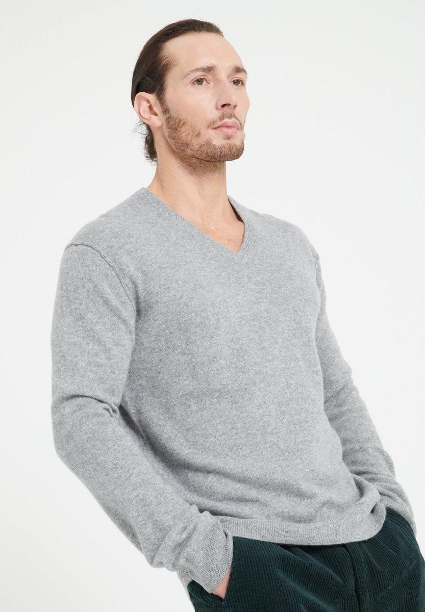 Studio Cashmere8  LUKE 11 Pullover mit V-Ausschnitt - 100% Kaschmir 