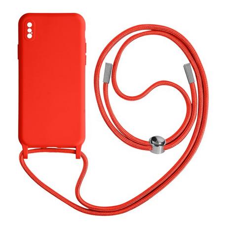 Avizar  Coque cordon iPhone XS Max Rouge 