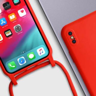 Avizar  Coque cordon iPhone XS Max Rouge 