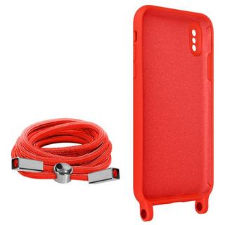 Avizar  Coque cordon iPhone XS Max Rouge 