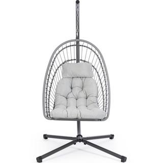 mutoni Chaise suspendue Errol pliable gris  