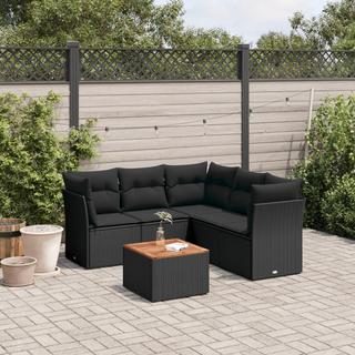 VidaXL set divano da giardino Polirattan  