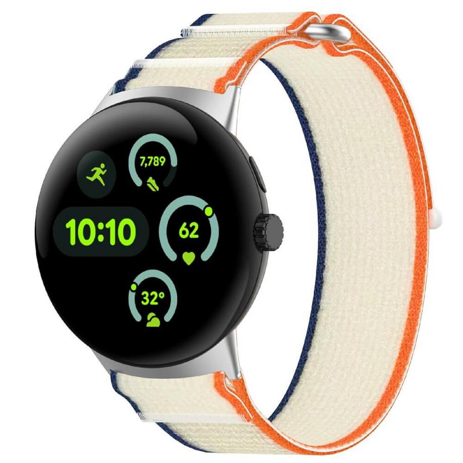 Cover-Discount  Google Pixel Watch 3 - 45mm - Cinturino nylon flessibile con velcro 