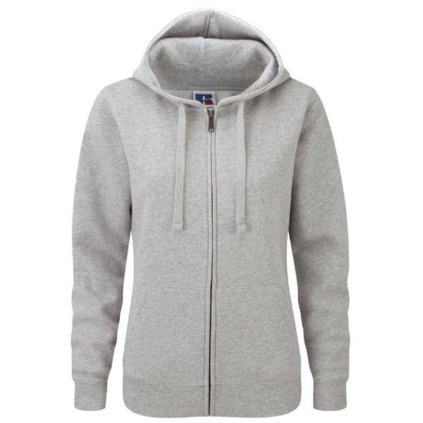 Image of Premium Authentisches Zip Hoodie (3layer Stoff) Damen Taubengrau XS