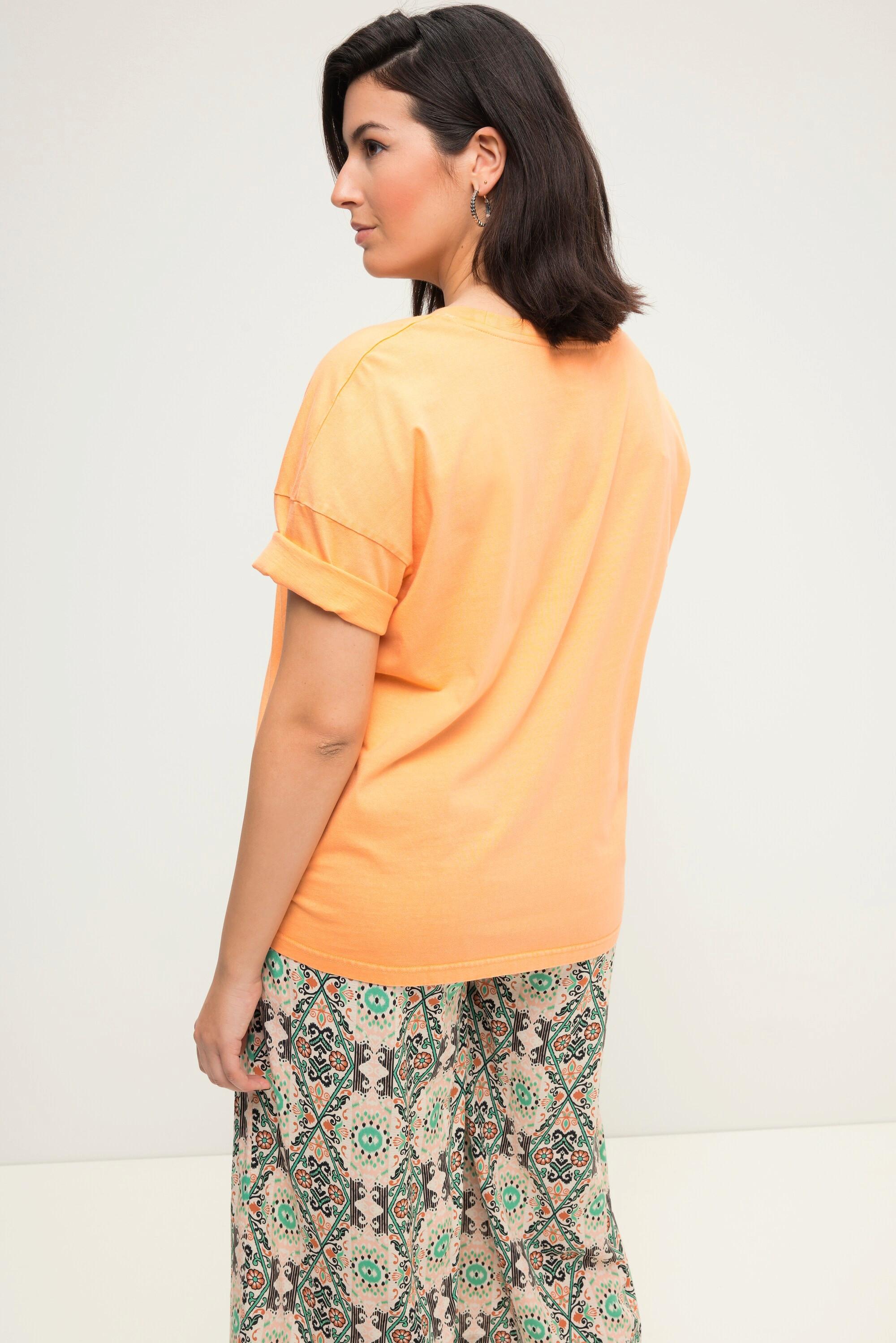 Studio Untold  T-shirt oversized à manches courtes et col rond. Look vintage et imprimé XL 