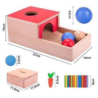 Activity-board  Jouet en bois Jouet de motricité pour bébé Permanence des objets Jeu de tri Puzzle en bois pour enfants 