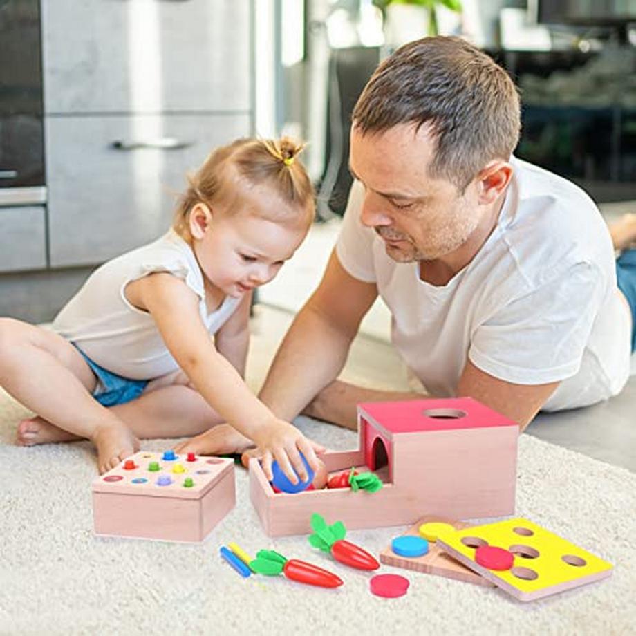 Activity-board  Holzspielzeug Baby-Motorikspielzeug Objektbeständigkeit Sortierspiel Holzpuzzle für Kinder 