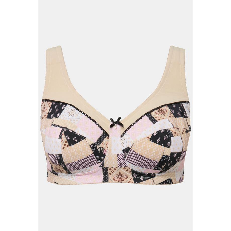 Ulla Popken Reggiseno sostenitivo Mix di fantasie senza ferretto  